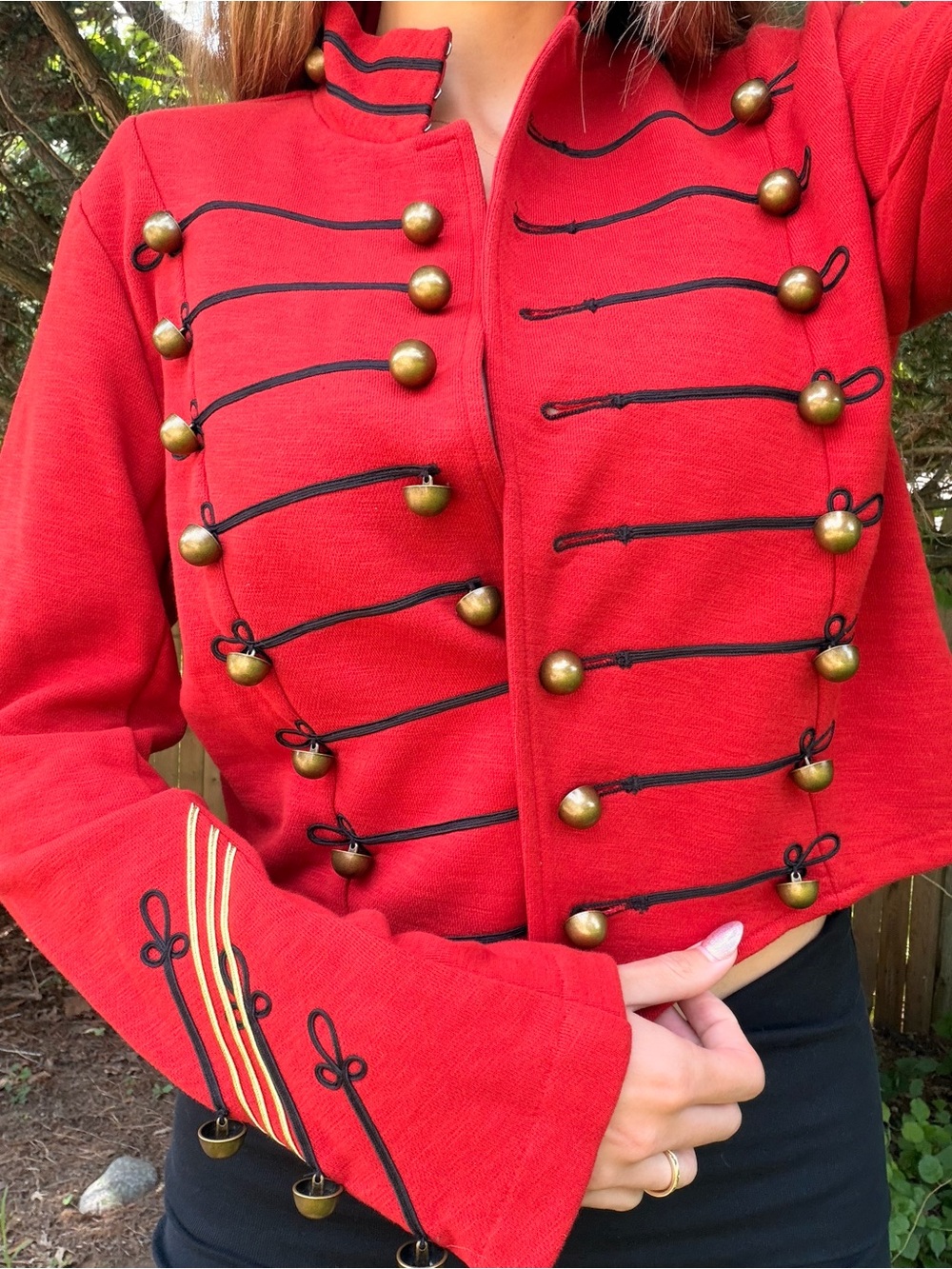 NWT Ralph Lauren Denim & Supply Red Military Officer Band Jacket XL - Picture 2 of 5